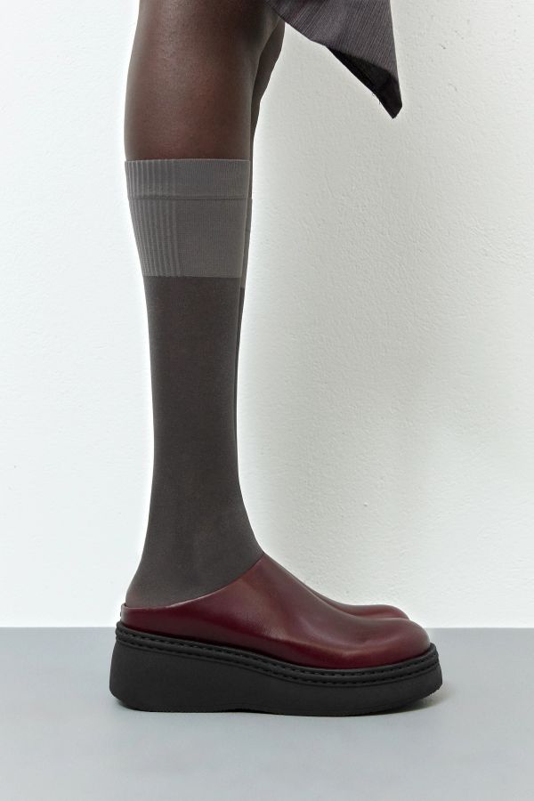 miista Kristi Mules Burgundy Polished Leather