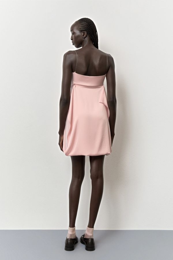 Miista Lara Dress Mulifunctional Rose Satin