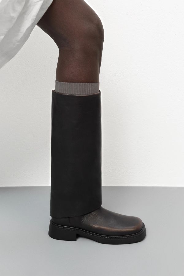 Miista Leala Boots Brown Brushed Leather