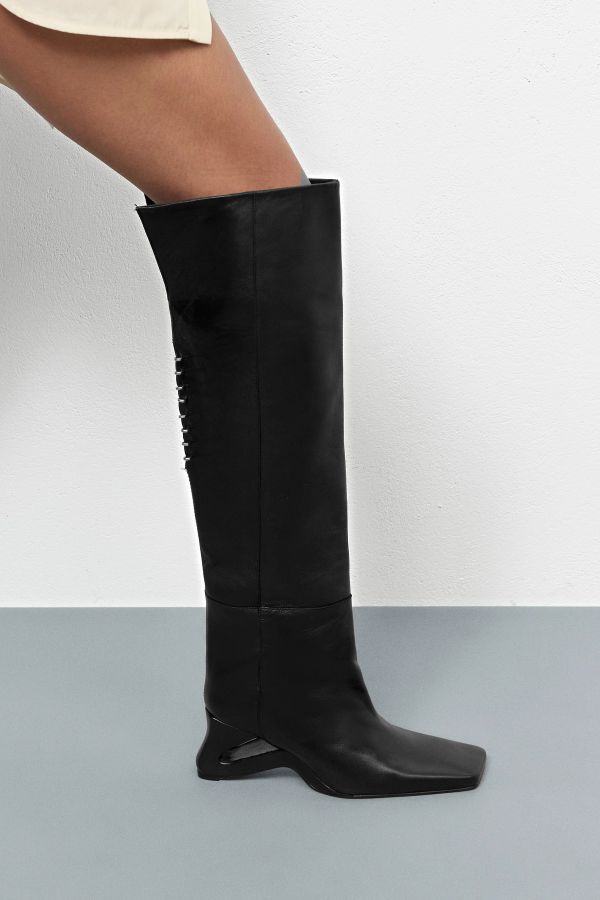 Miista Leny Boots Black Nappa Leather