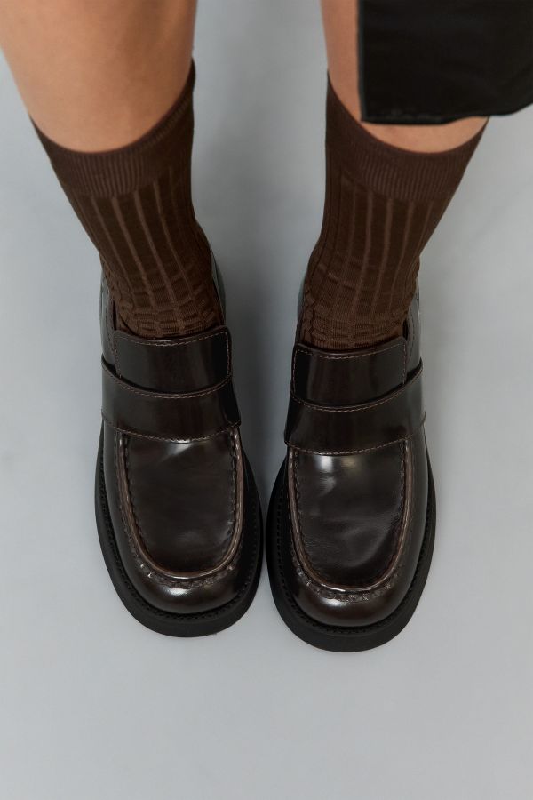 Miista Lib Loafers Brown Brush Off Leather