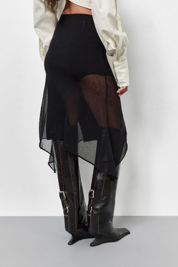 Miista Lilah Skirt Black Viscose