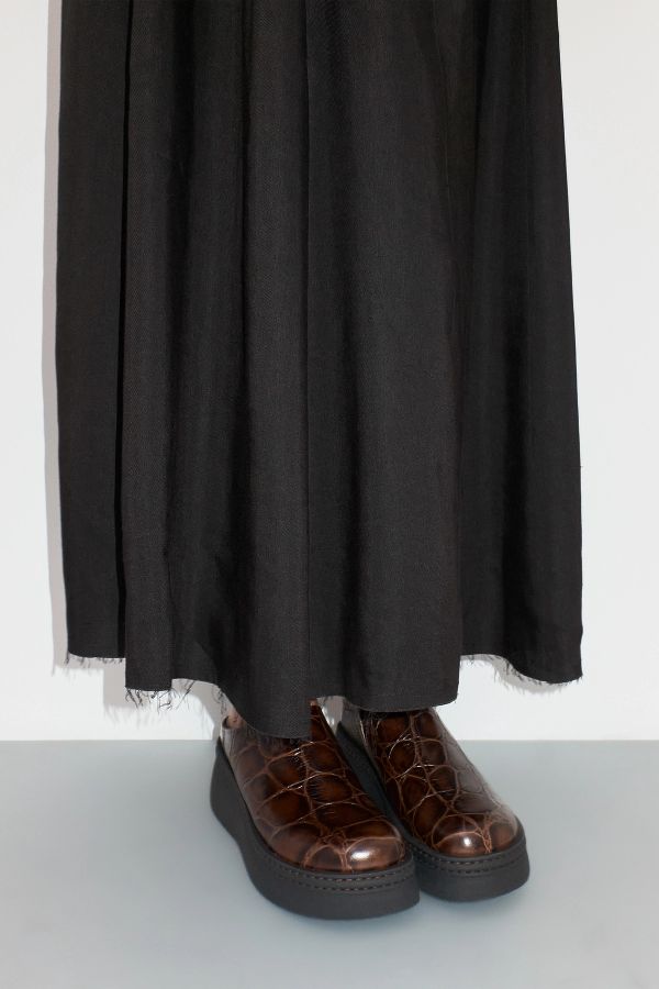 Miista Lin Dress Black Cotton Blend