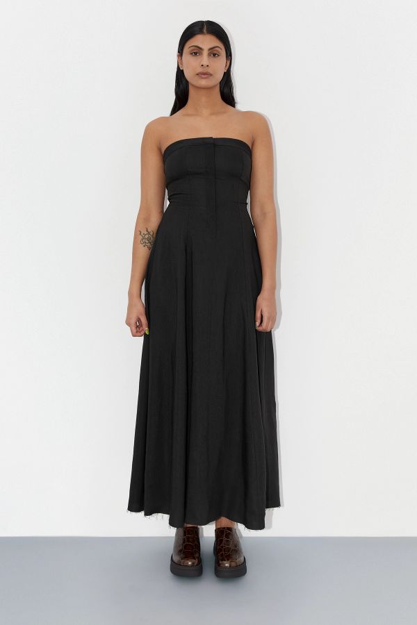 miista Lin Dress Black Cotton Blend