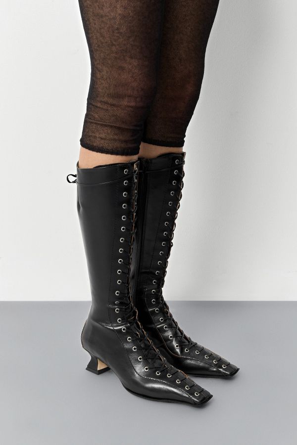 miista Lucy Boots Black Leather