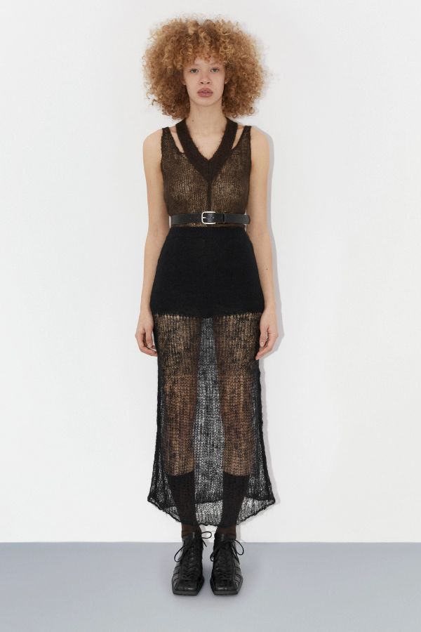 Miista Lydia Skirt Black Mohair