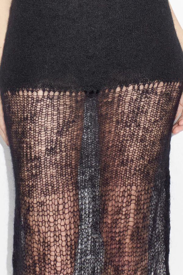 Miista Lydia Skirt Black Mohair