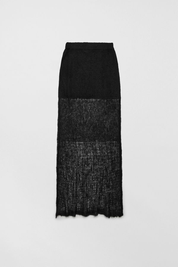 Miista Lydia Skirt Black Mohair