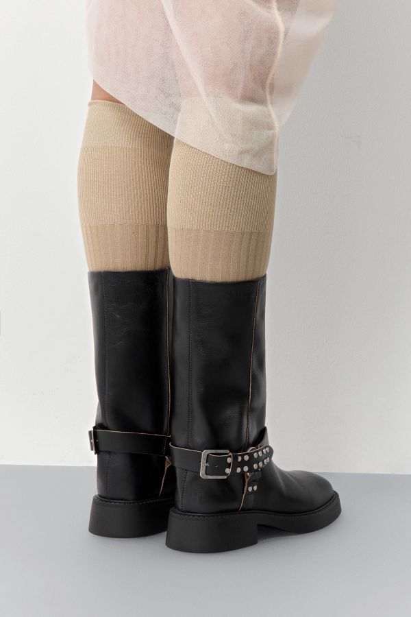Miista Maitea Boots Black Brushed Leather