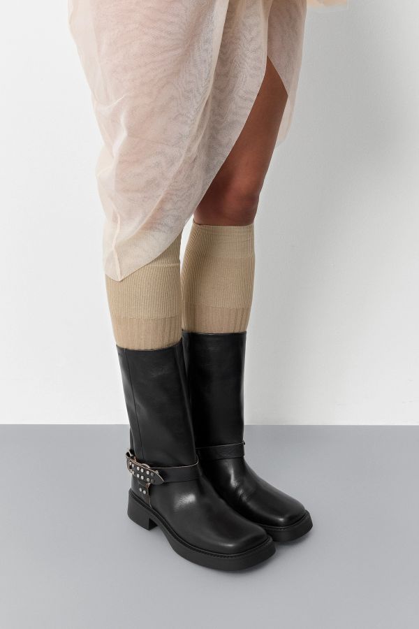 miista Maitea Boots Black Brushed Leather