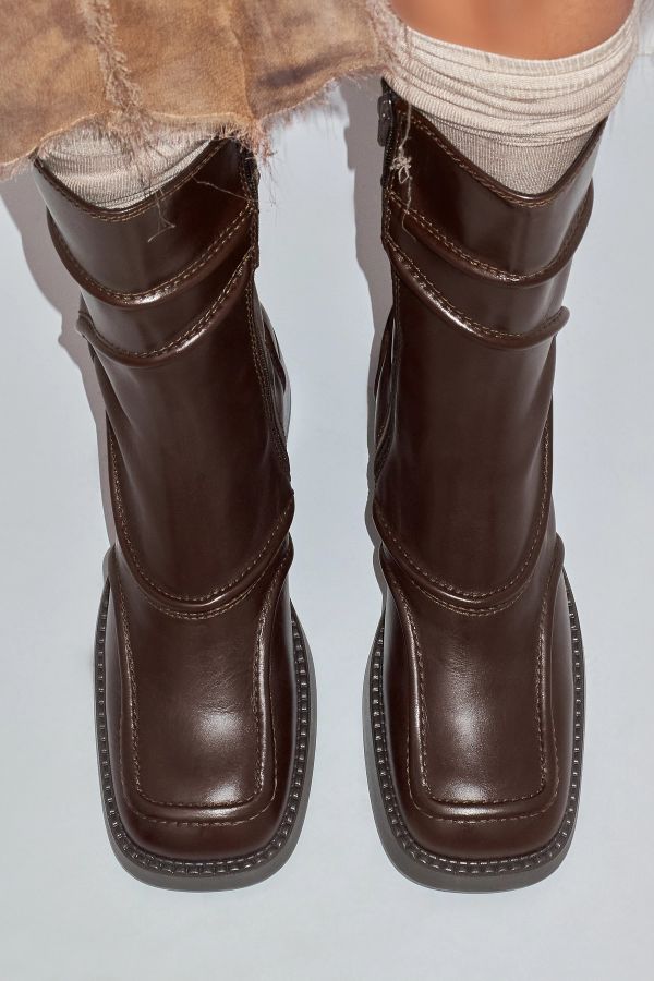 Miista Malene Boots Brown Polished Leather
