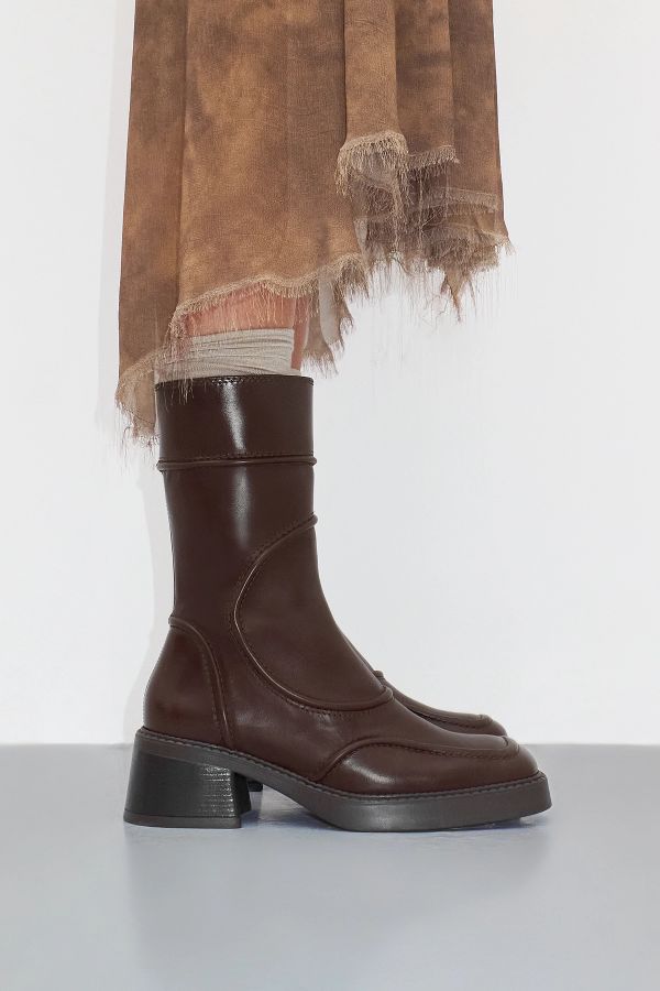 Miista Malene Boots Brown Polished Leather