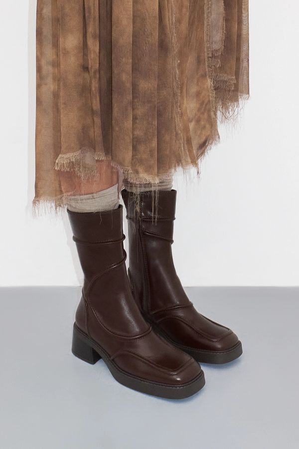 miista Malene Boots Brown Polished Leather