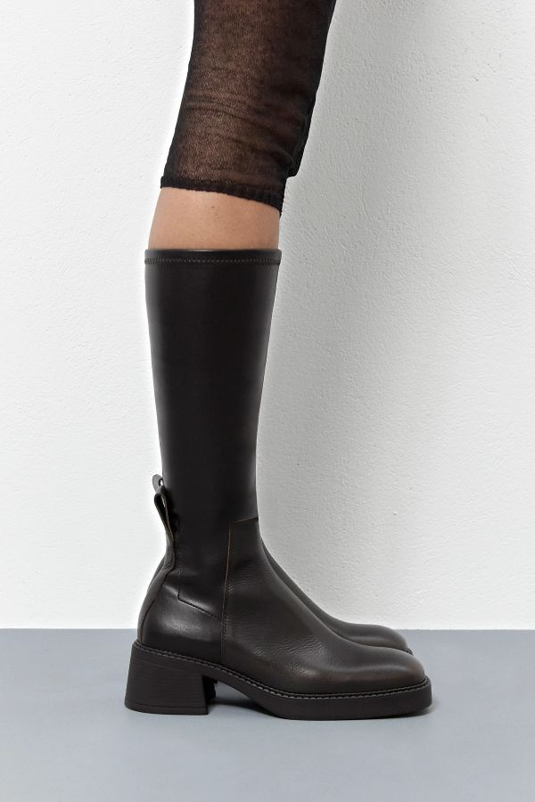 Miista Margrit Boots Brown Brushed Stretch Leather