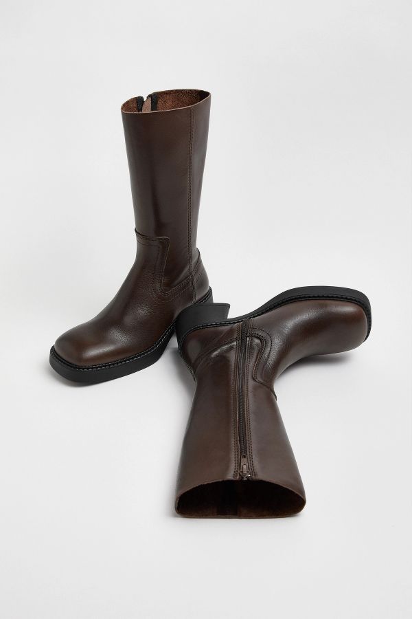 Miista Marlies Boots Brown Natural Leather