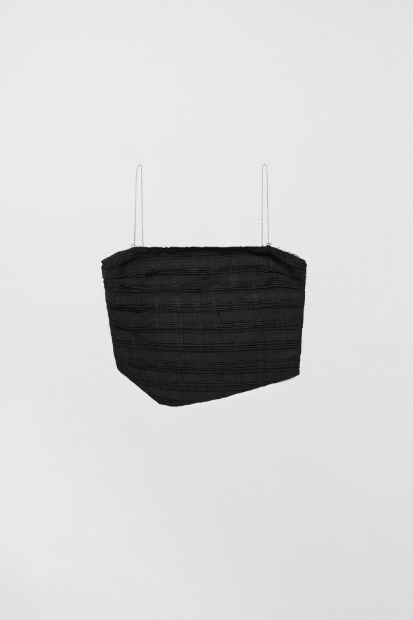 Miista Maryam Blouse Black Pleated