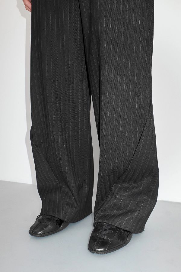 Miista Metis Trousers Black Pinstriped