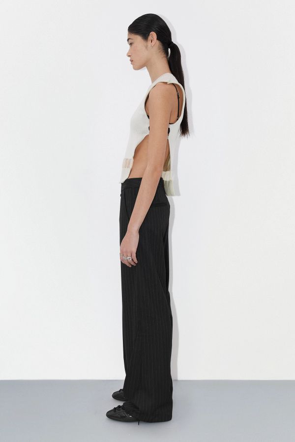 Miista Metis Trousers Black Pinstriped