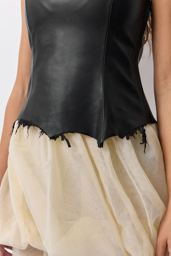 Miista Neda Top Black Nappa Leather