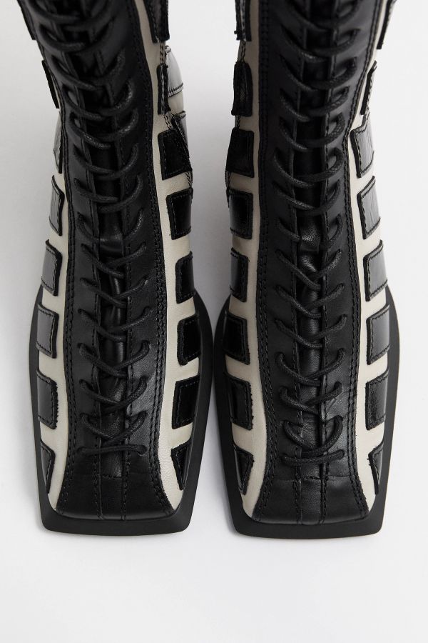 Miista Nelly Boots Black Cream Leather