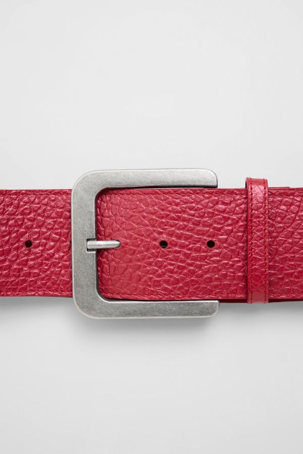 Miista New Erika Belt Coral Grainy Leather