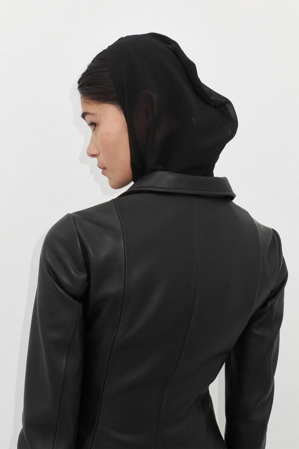Miista Nikol Jacket Black Nappa Leather