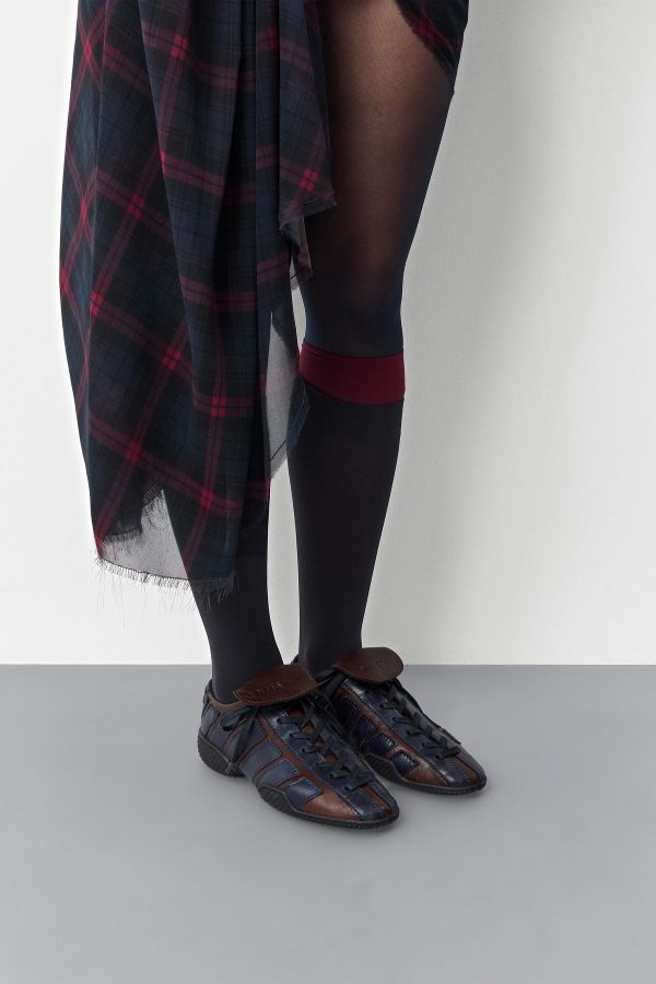 miista Nikoletta Sneakers Brown Navy Nappa Leather