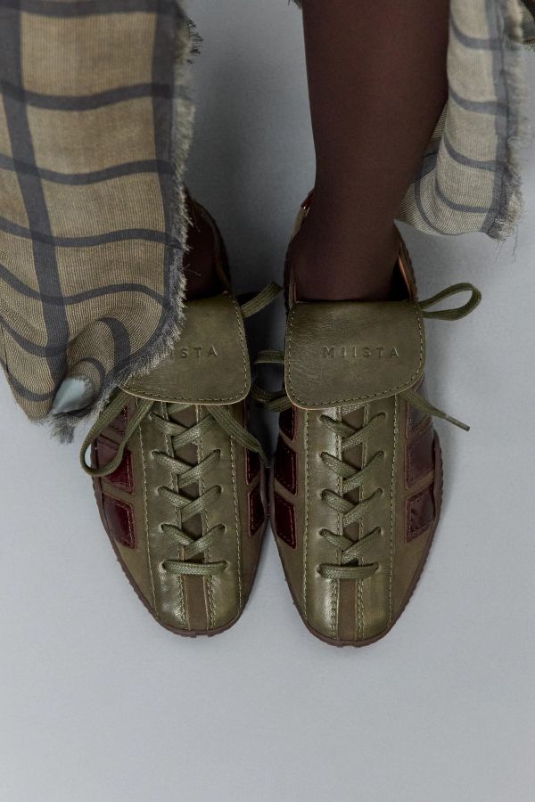 Miista Nikoletta Sneakers Khaki Brown Leather