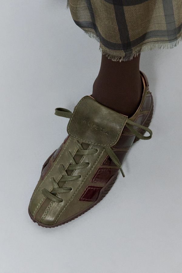 Miista Nikoletta Sneakers Khaki Brown Leather