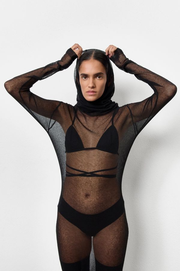 Miista Oleah Dress Black Knit Organic Cotton