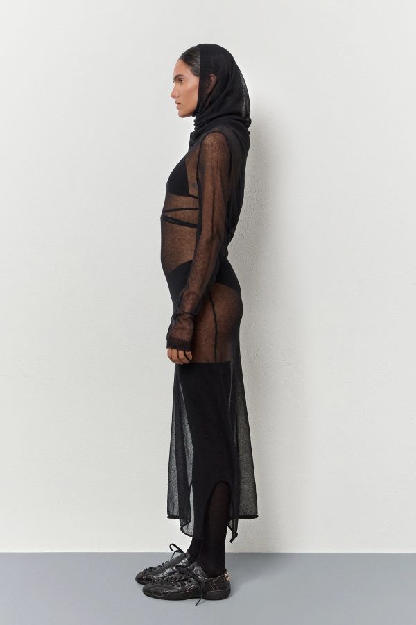 miista Oleah Dress Black Knit Organic Cotton