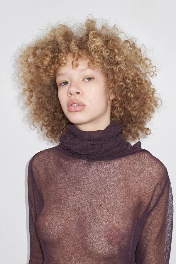 Miista Oleah Dress Brown Knit Organic Cotton