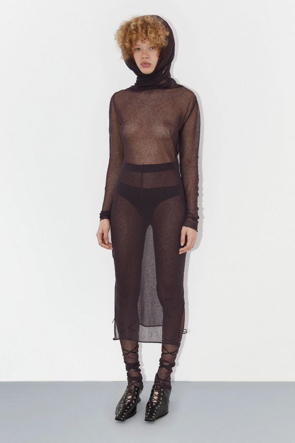 Miista Oleah Dress Brown Knit Organic Cotton