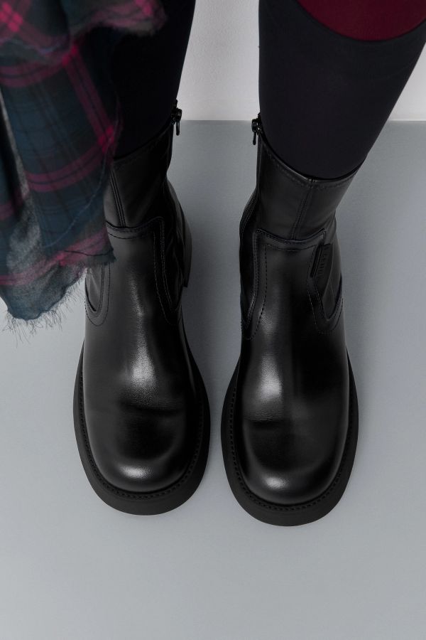 Miista Oliana Boots Black Blue Stretch Leather