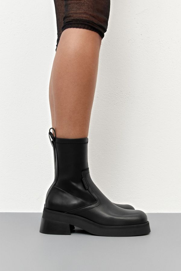 Miista Oliana Boots Black Stretch Leather