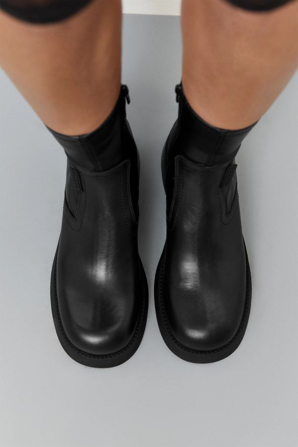Miista Oliana Boots Black Stretch Leather