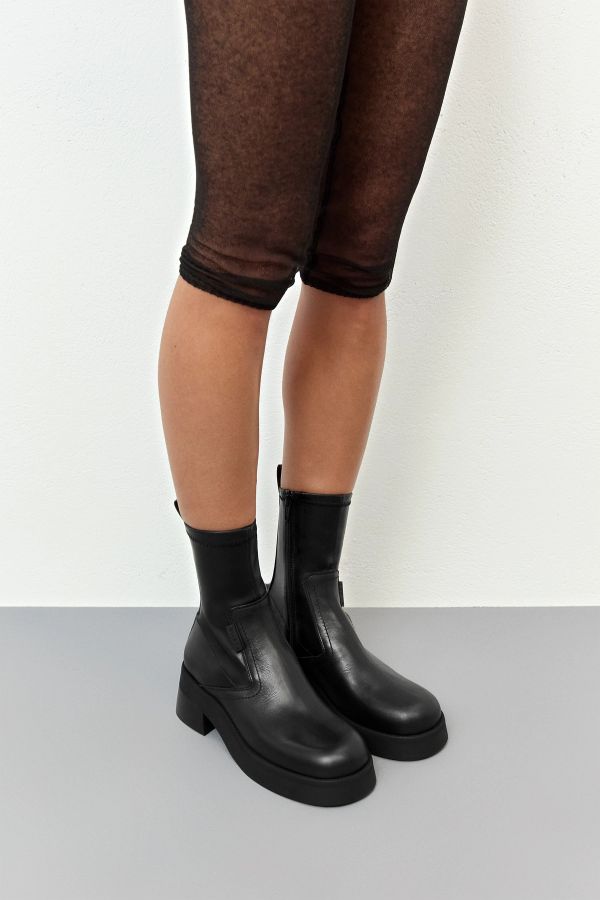 miista Oliana Boots Black Stretch Leather