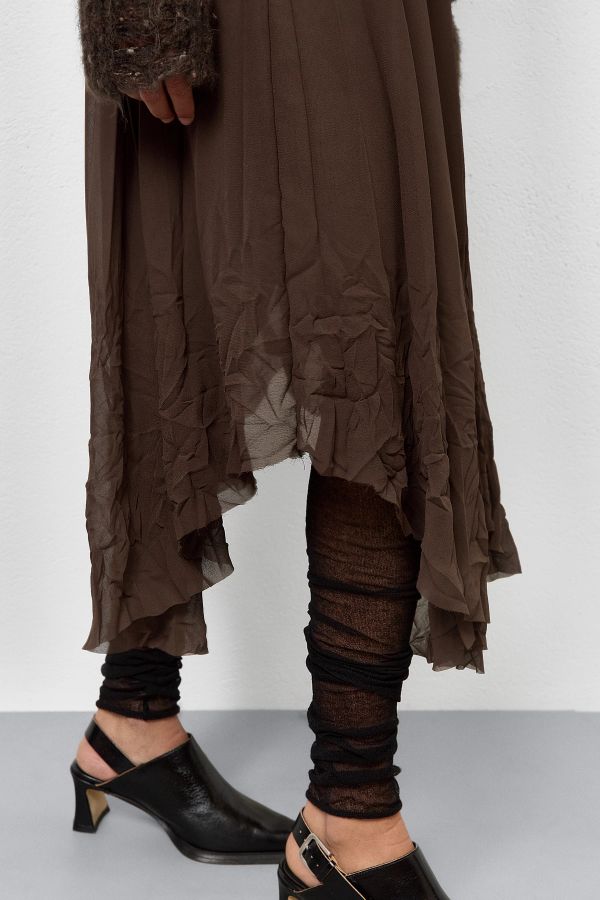 Miista Olympia Skirt Brown Pleated