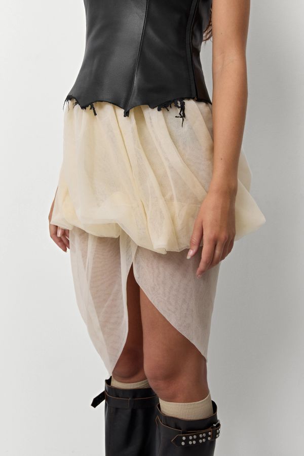 Miista Pandora Skirt Beige Knit