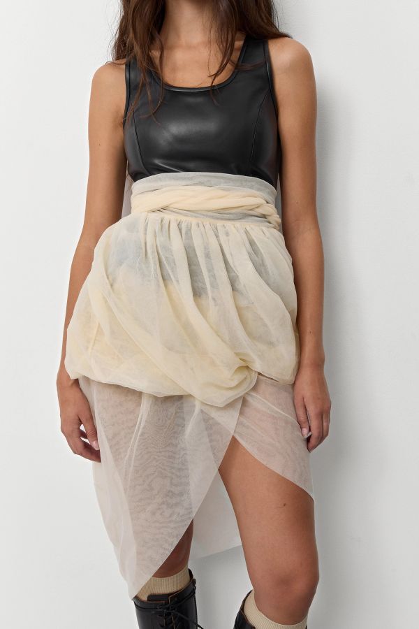 miista Pandora Skirt Beige Knit