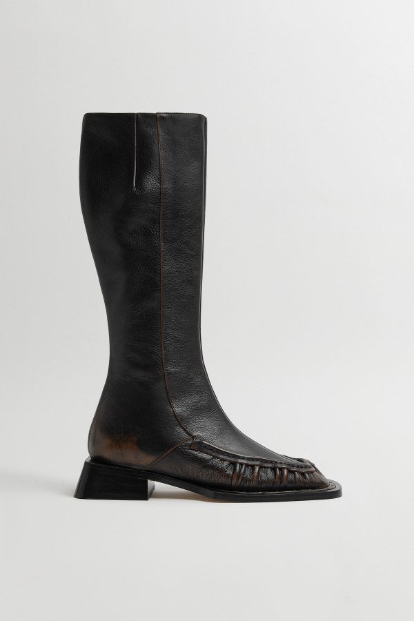 Miista Pats Boots Brown Brushed Leather