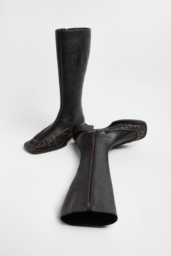 Miista Pats Boots Brown Brushed Leather