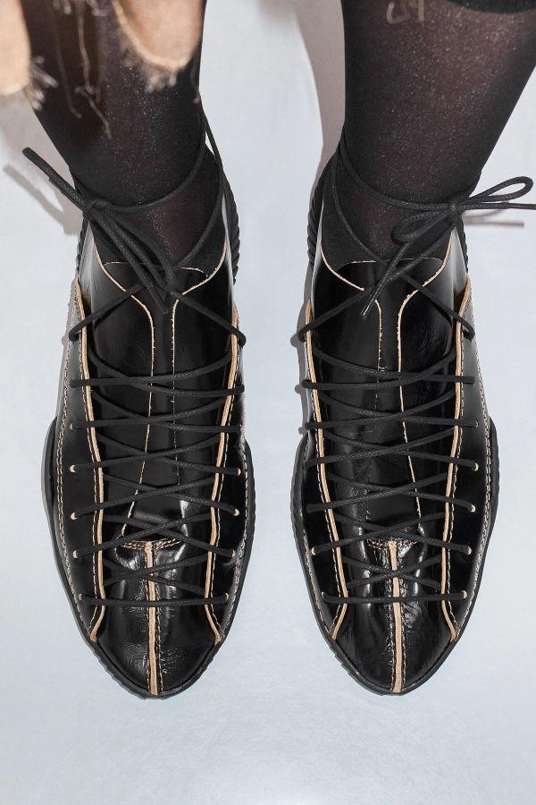 Miista Prudence Sneakers Black Shiny Leather