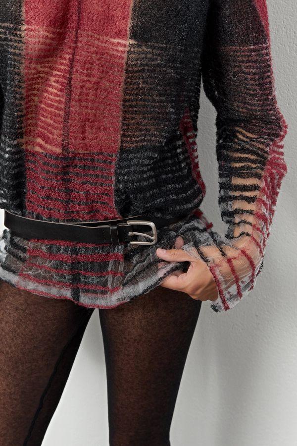 Miista Reine Belt Black Cow Leather