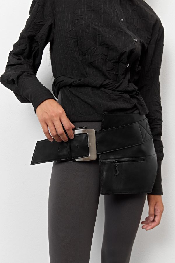 Miista Rio Belt Black Leather