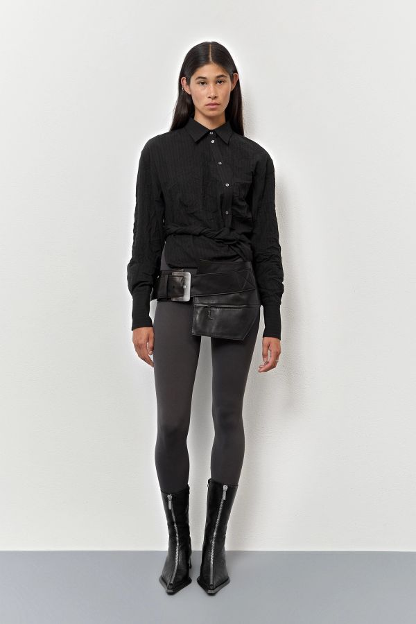 Miista Rio Belt Black Leather