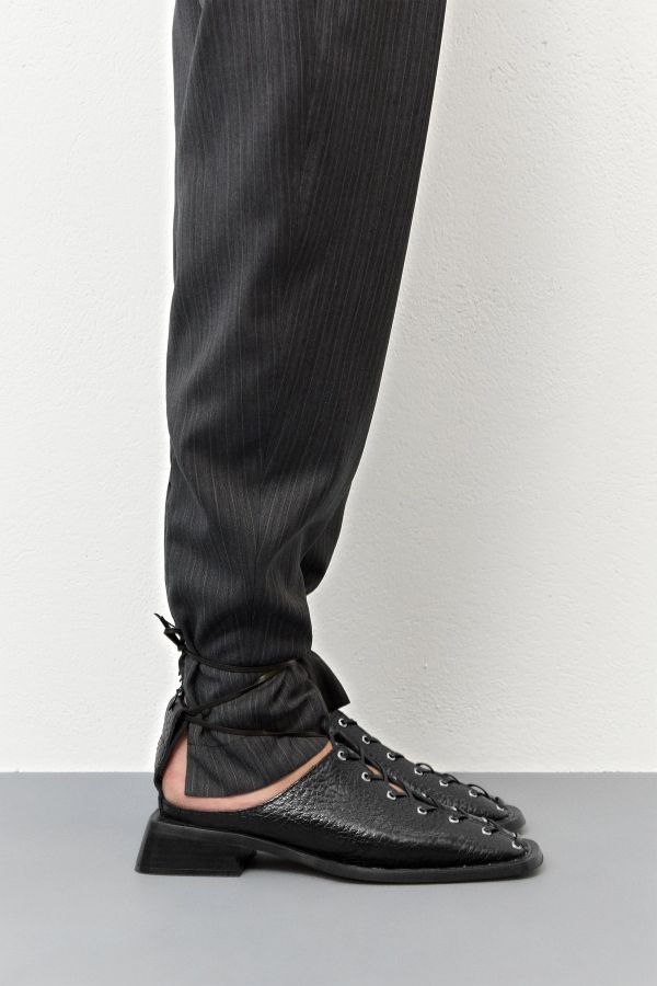 Miista Rosella Mules Black Grainy Leather