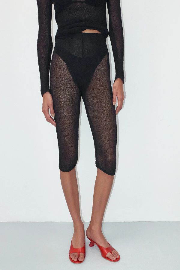 miista Rosie Short Black Viscose Knit