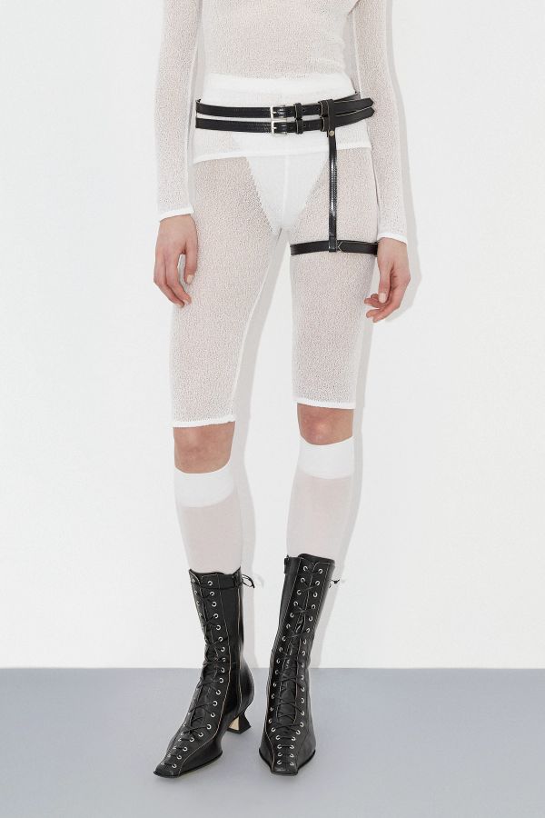 miista Rosie Short White Viscose Knit