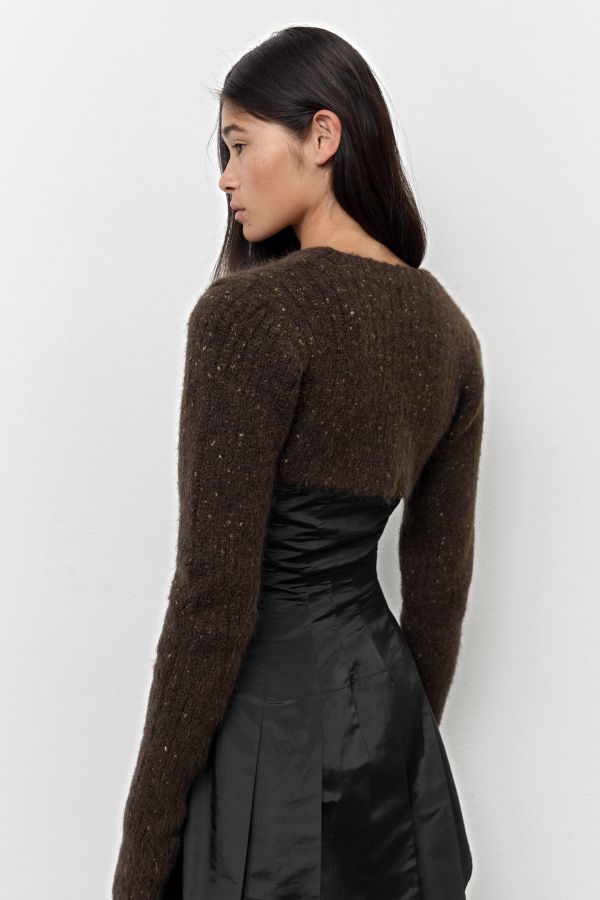 Miista Rupina Cardigan Brown Alpaca